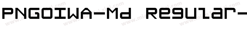 PNGoIWA-Md Regular字体转换